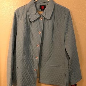 Powder Blue Quilted Coat